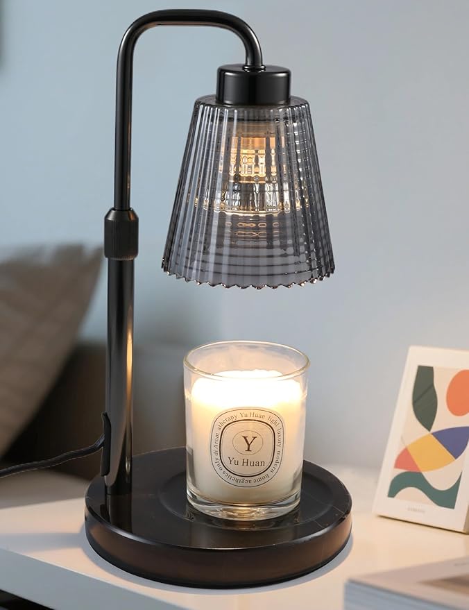 Dimmable Candle Warmer Lamp with 24-Hour Timer – Height Adjustable