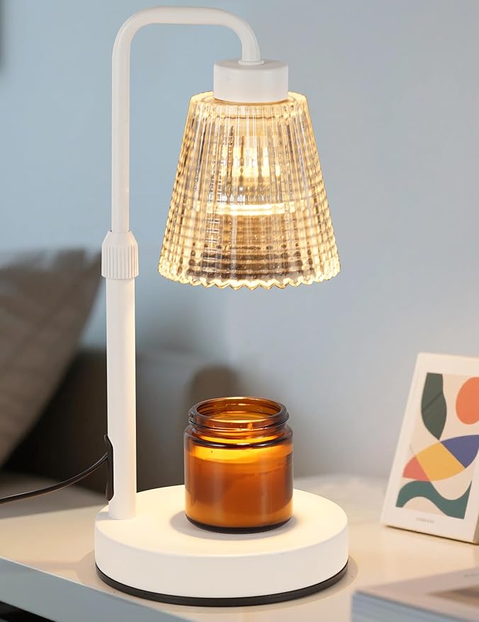 Dimmable Candle Warmer Lamp with 24-Hour Timer – Height Adjustable