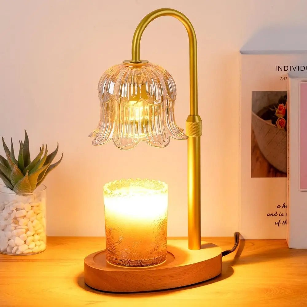 Electric candle warmer lamp with timer