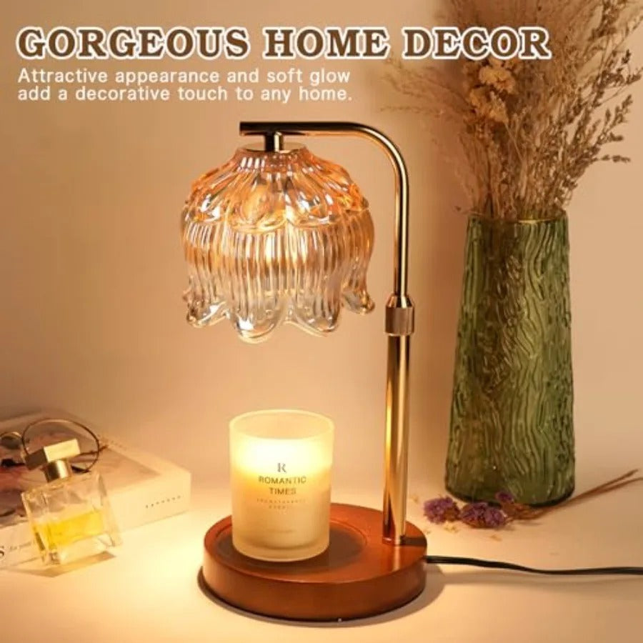 Candle Warmer Lamp with Timer | Height Adjustable, Fits Yankee Candle Jars