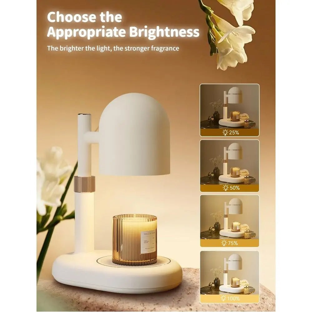 Candle Warmer Lamp with Timer & Dimmer | Adjustable Height Wax Warmer