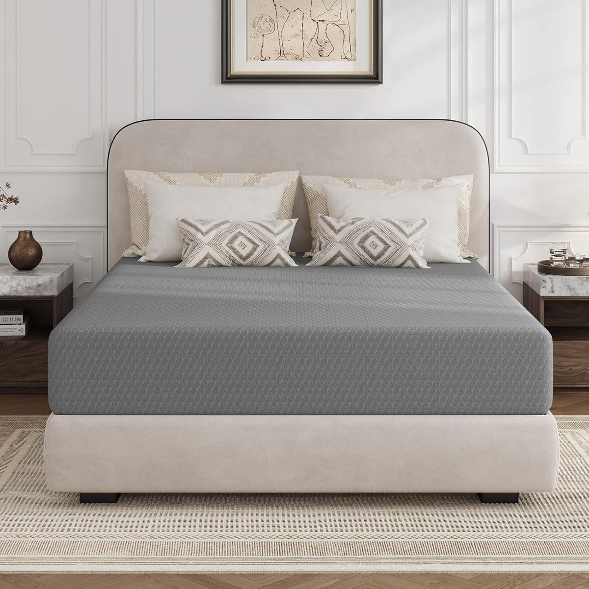 10 inch full size cooling gel memory foam mattress with knit cover
