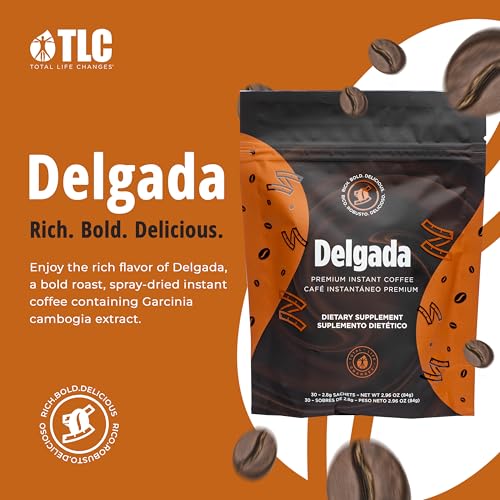 Delgada Instant Coffee 30 Sachets | Caramel Flavour with Mushroom Blend