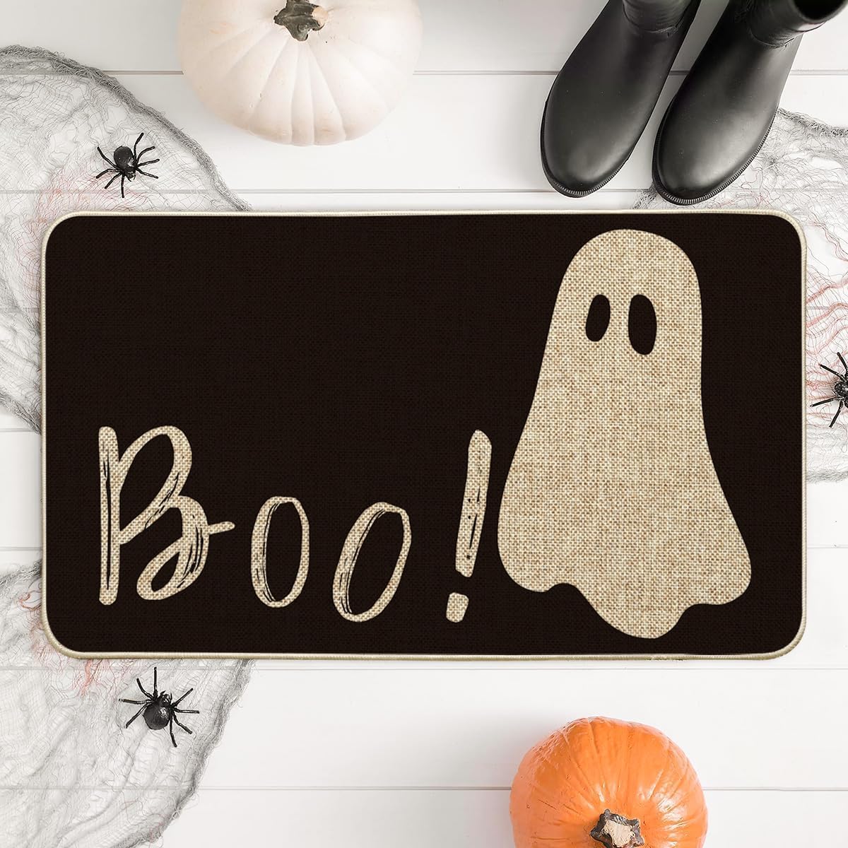 Ghost Boo Doormat – 17x29 Inch Halloween Entryway Mat