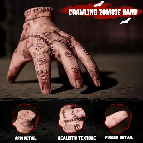 Crawling Zombie Hand | Sound & Touch Activated Halloween Prop