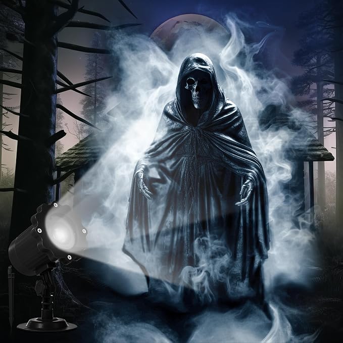 Halloween Projector Light | Outdoor Holographic Window Projector for Decorations