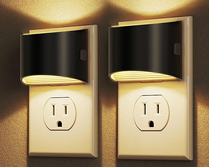Plug In Night Light with Sensor | Dimmable LED Night Light for Bedroom & Hallway