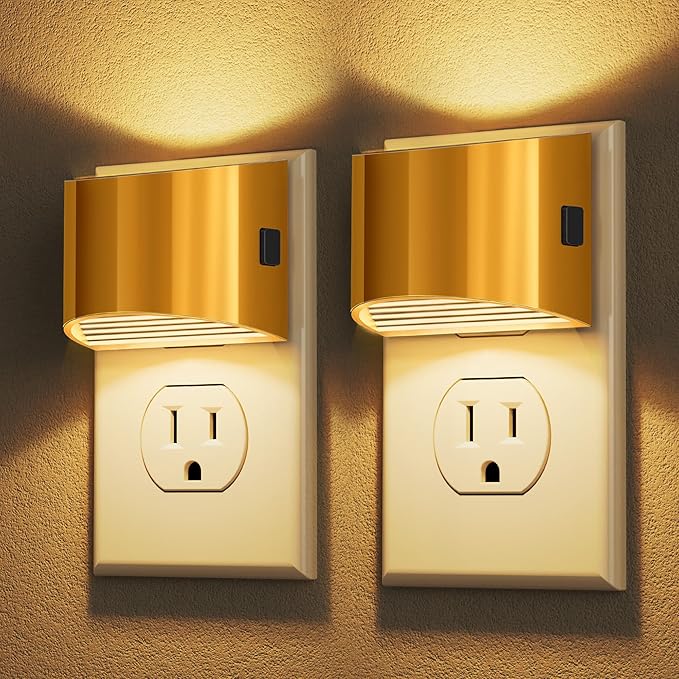 Plug In Night Light with Sensor | Dimmable LED Night Light for Bedroom & Hallway