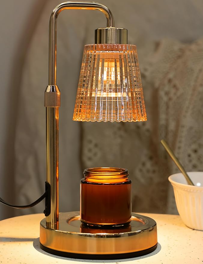 Dimmable Candle Warmer Lamp with 24-Hour Timer – Height Adjustable