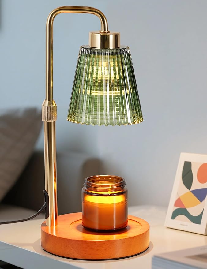 Dimmable Candle Warmer Lamp with 24-Hour Timer – Height Adjustable