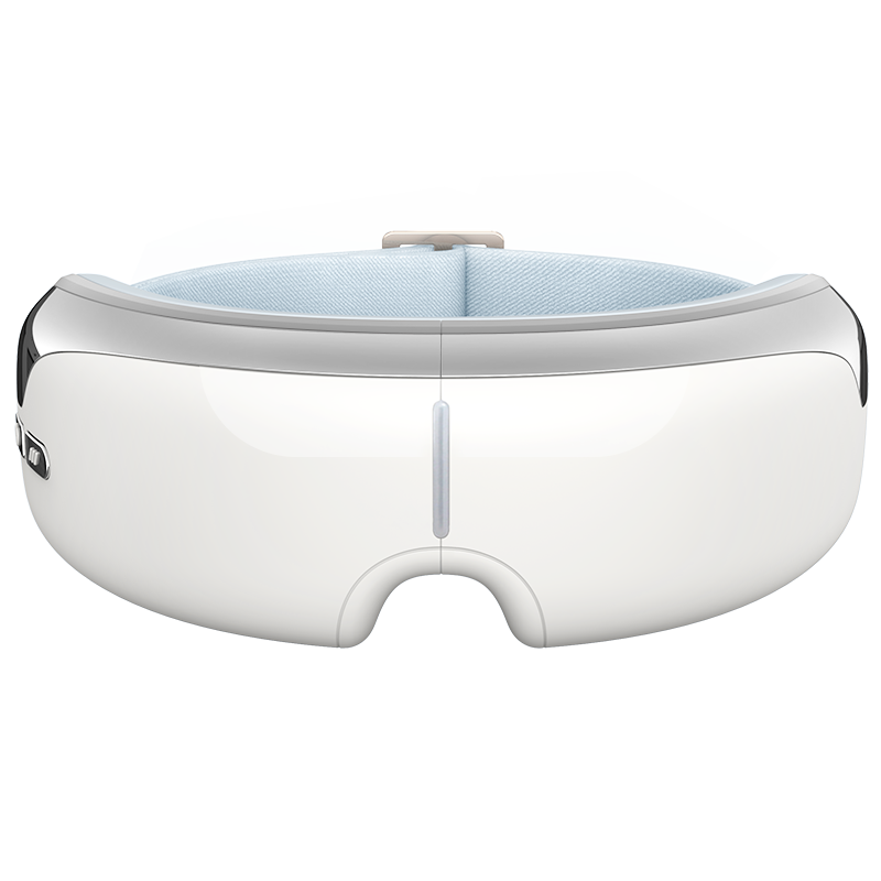 Heated eye massager with air pressure and vibration therapy