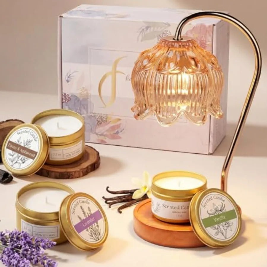Candle Warmer Lamp with Timer | Height Adjustable, Fits Yankee Candle Jars