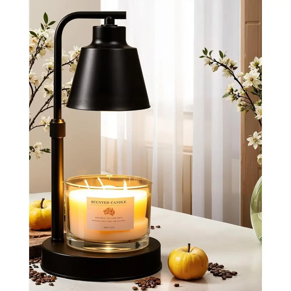 Candle warmer lamp with timer and 2 bulbs