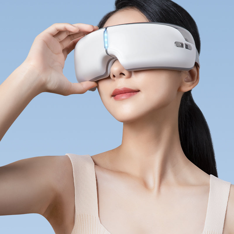 Heated Eye Massager with Air Pressure & Vibration Therapy – USB Rechargeable