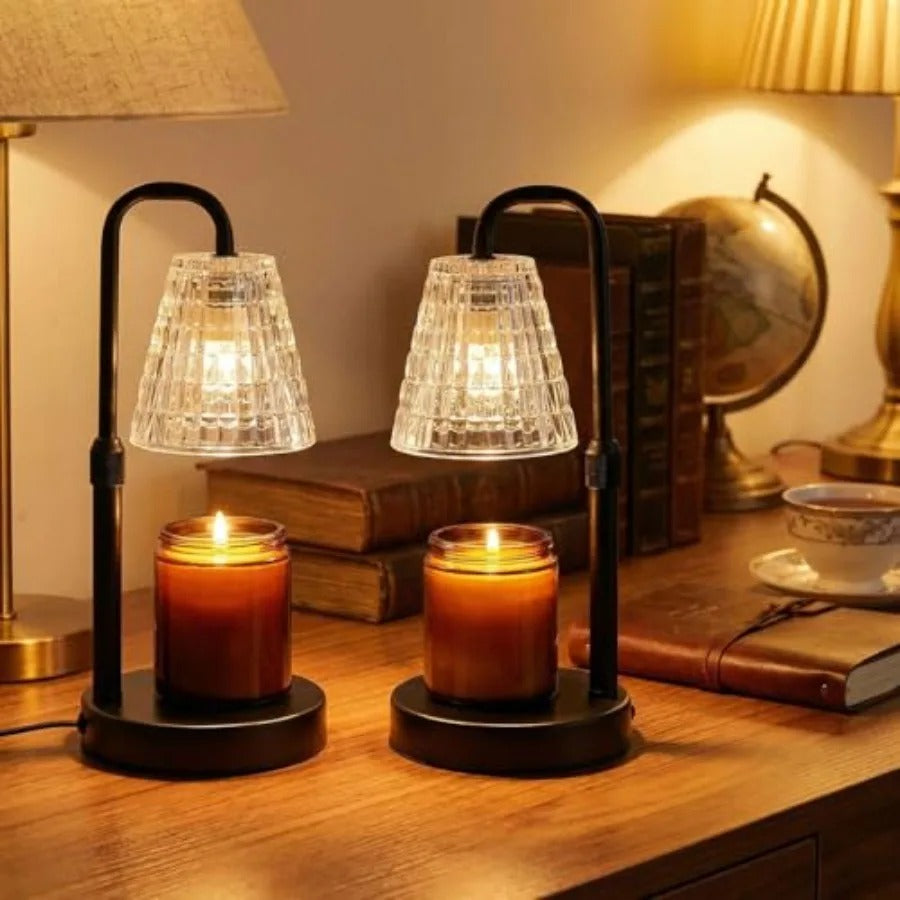 Two pack of candle warmer lamps with timer