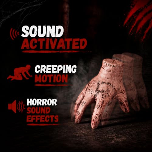 Crawling Zombie Hand | Sound & Touch Activated Halloween Prop