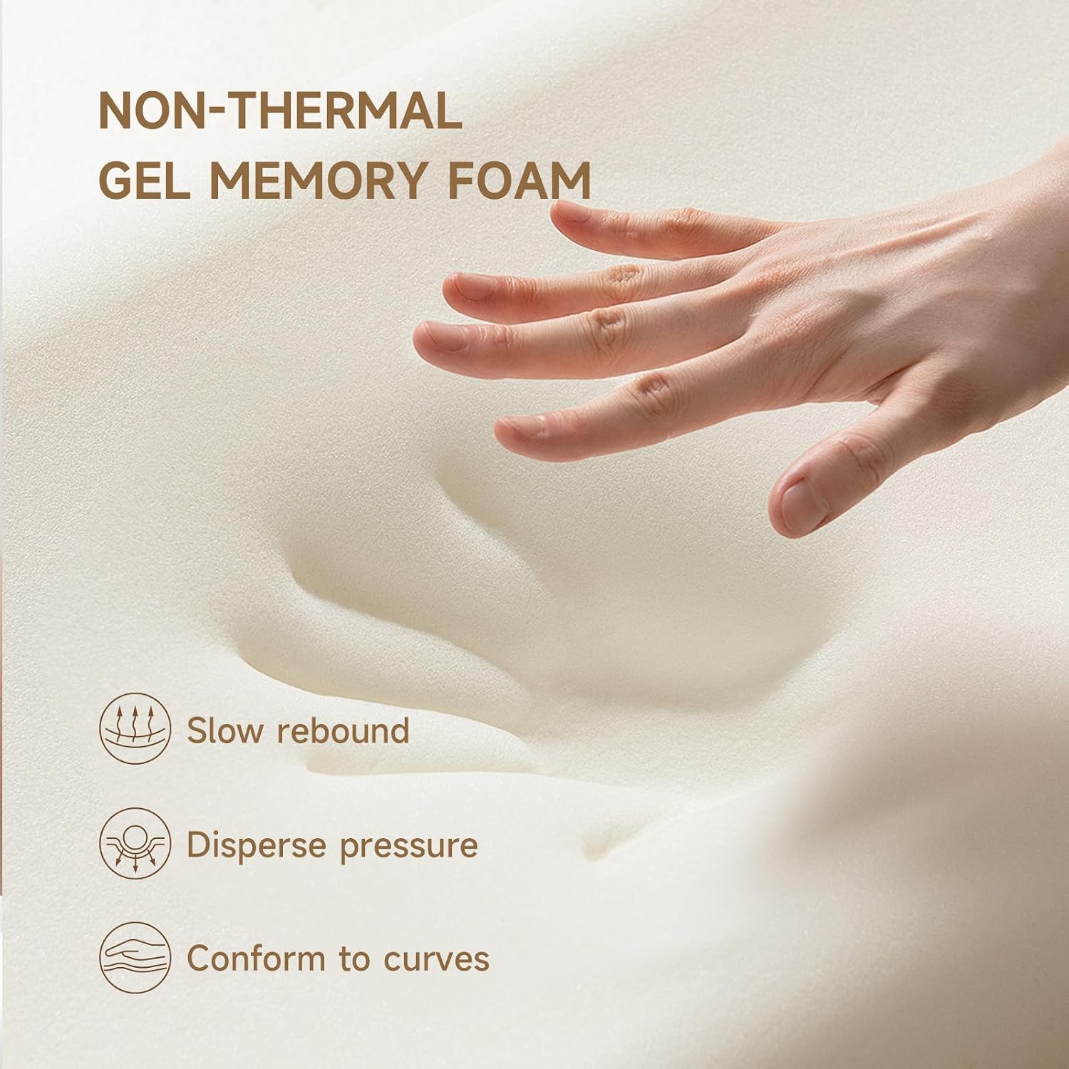 12 Inch Queen Hybrid Mattress – Medium Firm Gel Foam & Pocket Coils for Couples