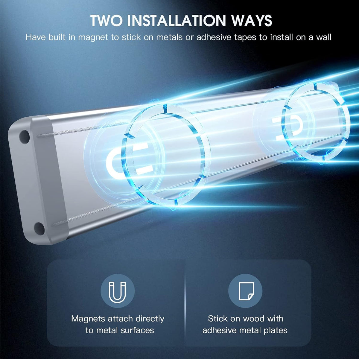 Motion Sensor Under Cabinet Light | Rechargeable Dimmable LED Closet Light