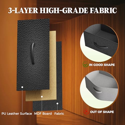 10 Drawer Fabric Dresser with Wood Top – Doubles as a 63" TV Stand