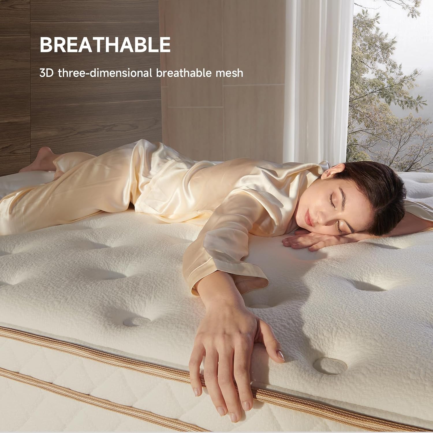 12 Inch Queen Hybrid Mattress – Medium Firm Gel Foam & Pocket Coils for Couples
