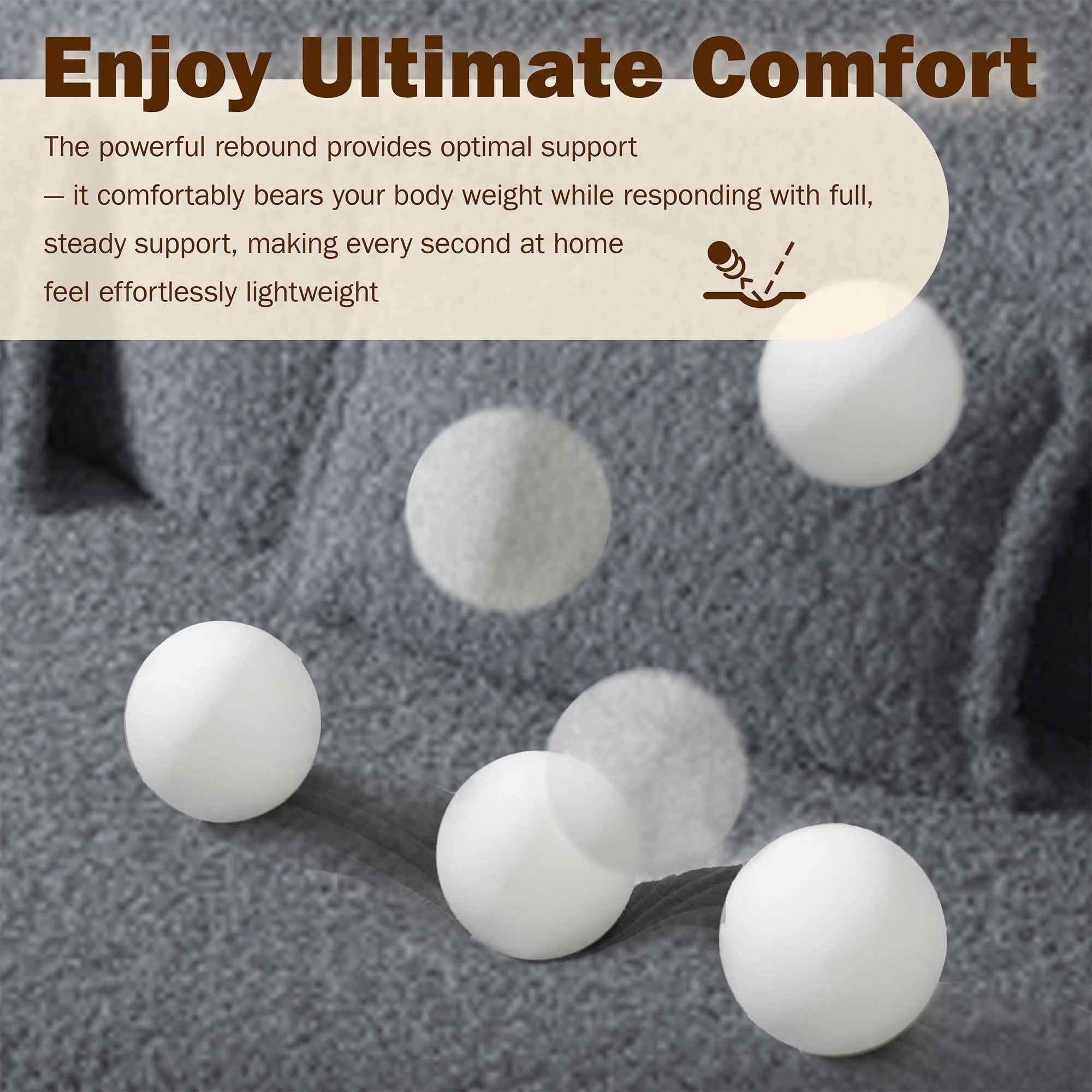 3-in-1 Convertible Sofa Bed – 78" Teddy Fabric Sleeper Sofa, No Assembly