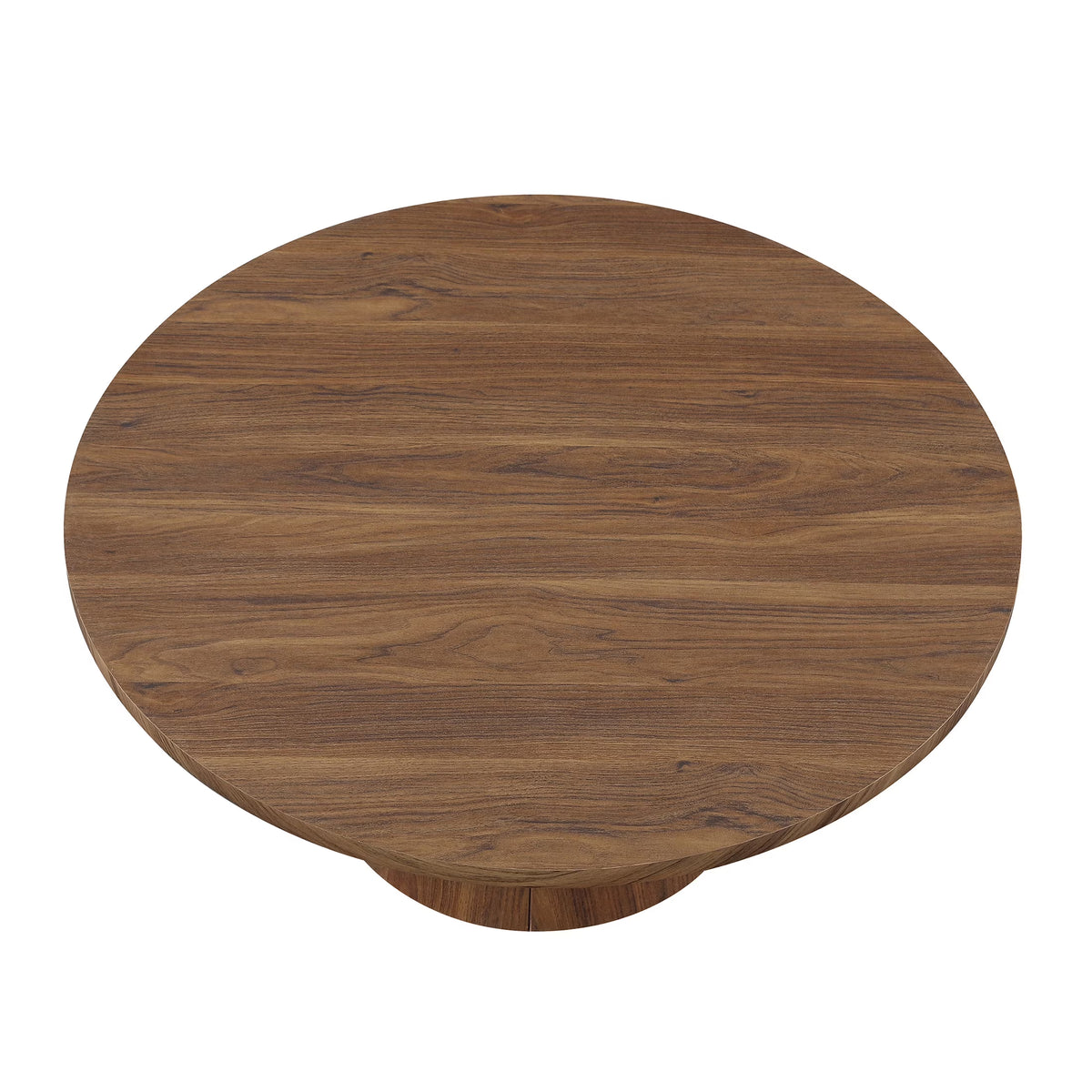 36 Inch Square Pedestal Coffee Table – Black or Walnut