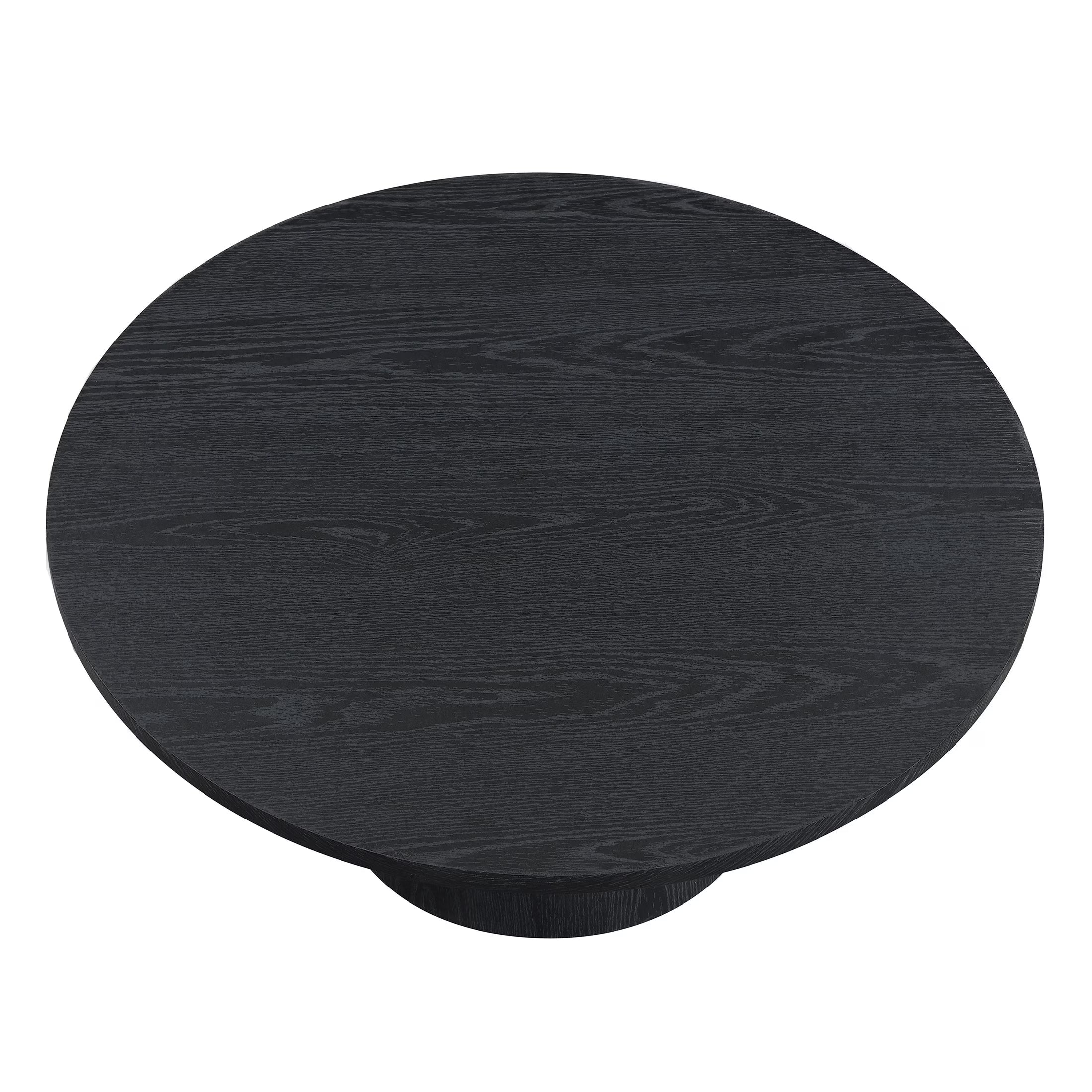 36 Inch Square Pedestal Coffee Table – Black or Walnut
