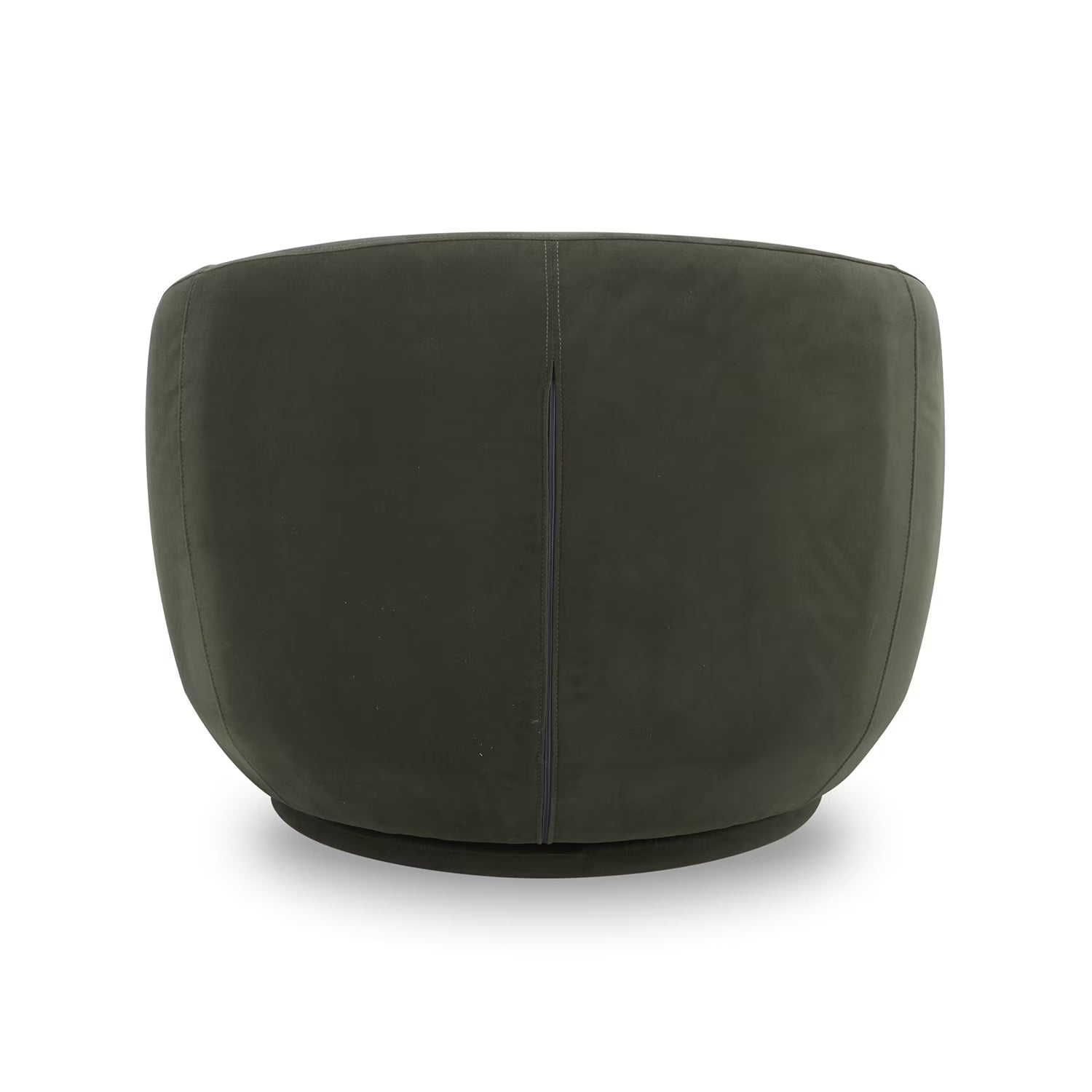 Round Arm Upholstered Accent Chair – Wood Frame, Foam Cushioned