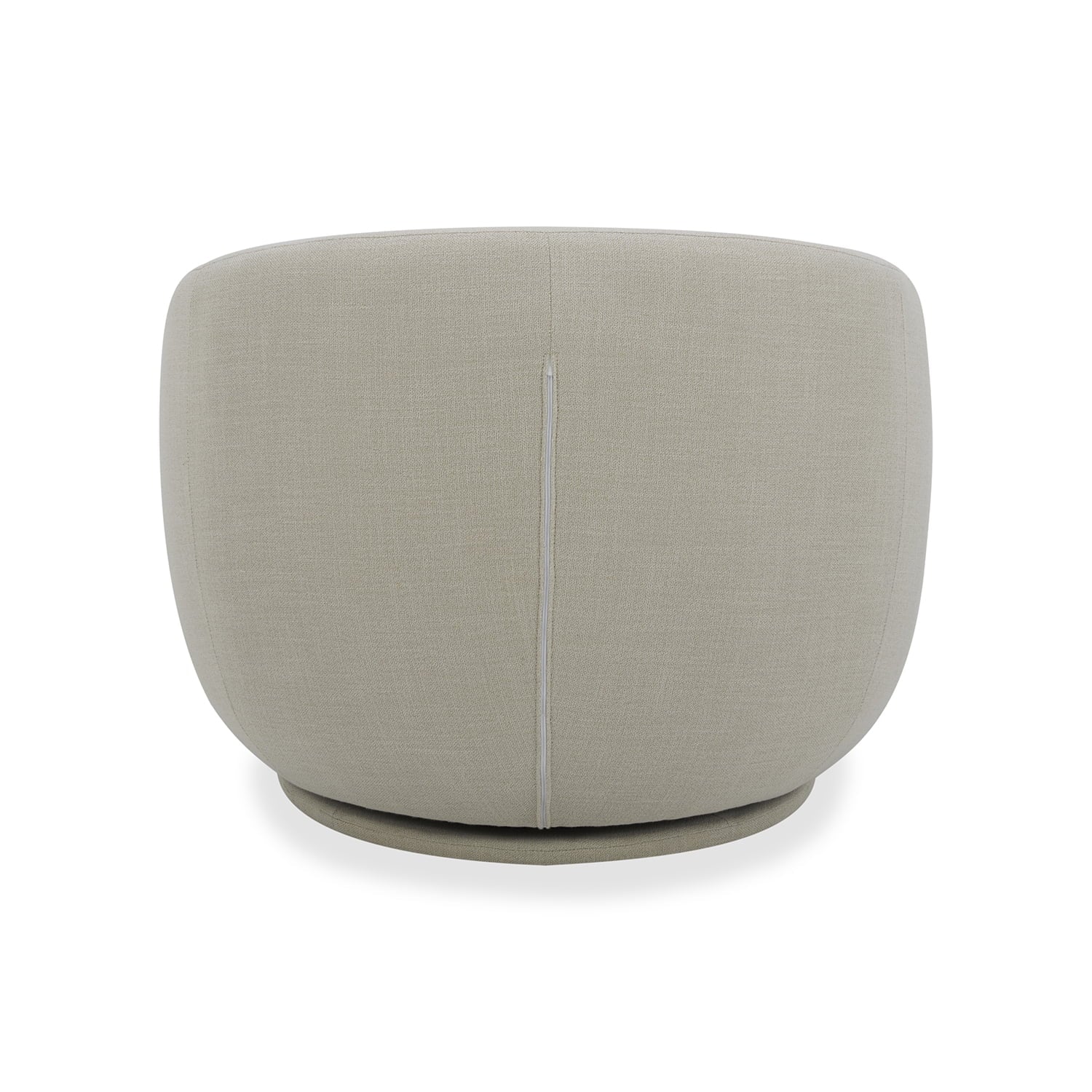 Round Arm Upholstered Accent Chair – Wood Frame, Foam Cushioned