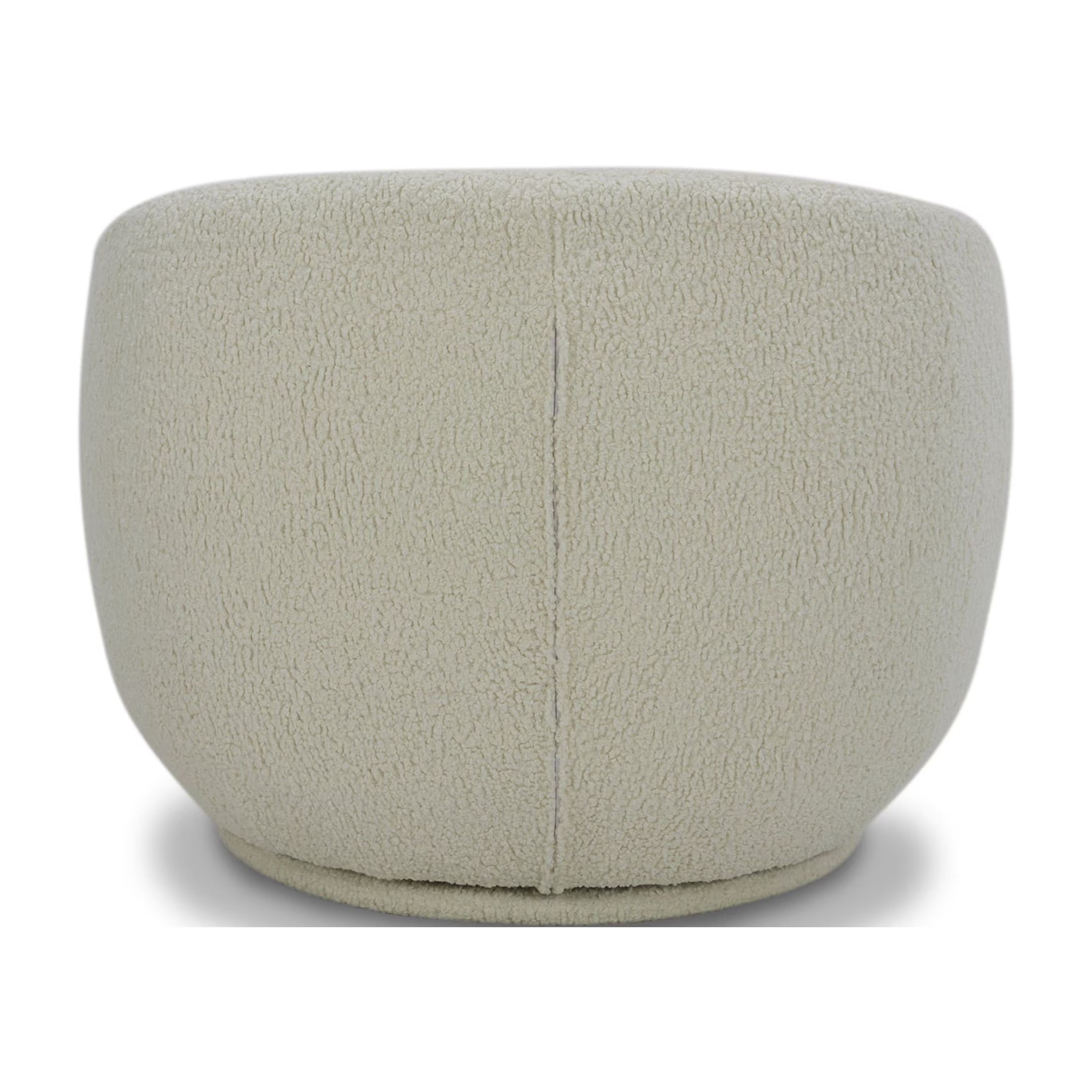 Round Arm Upholstered Accent Chair – Wood Frame, Foam Cushioned