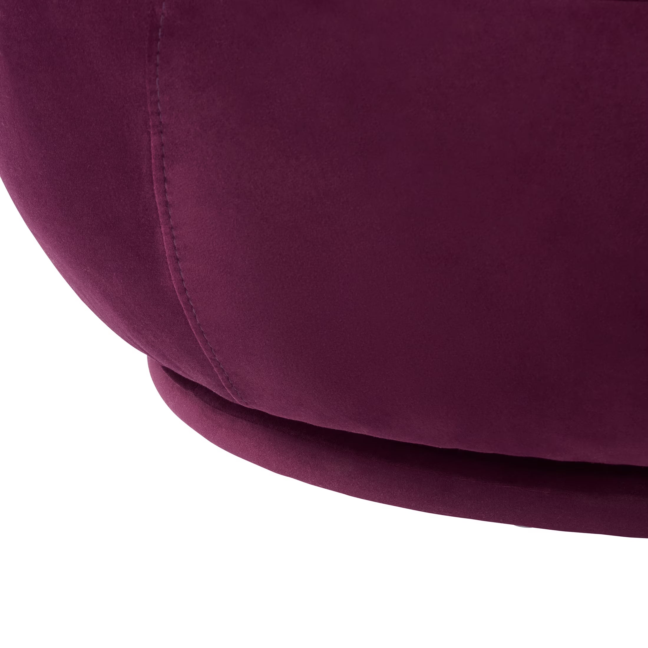 Round Arm Upholstered Accent Chair – Wood Frame, Foam Cushioned