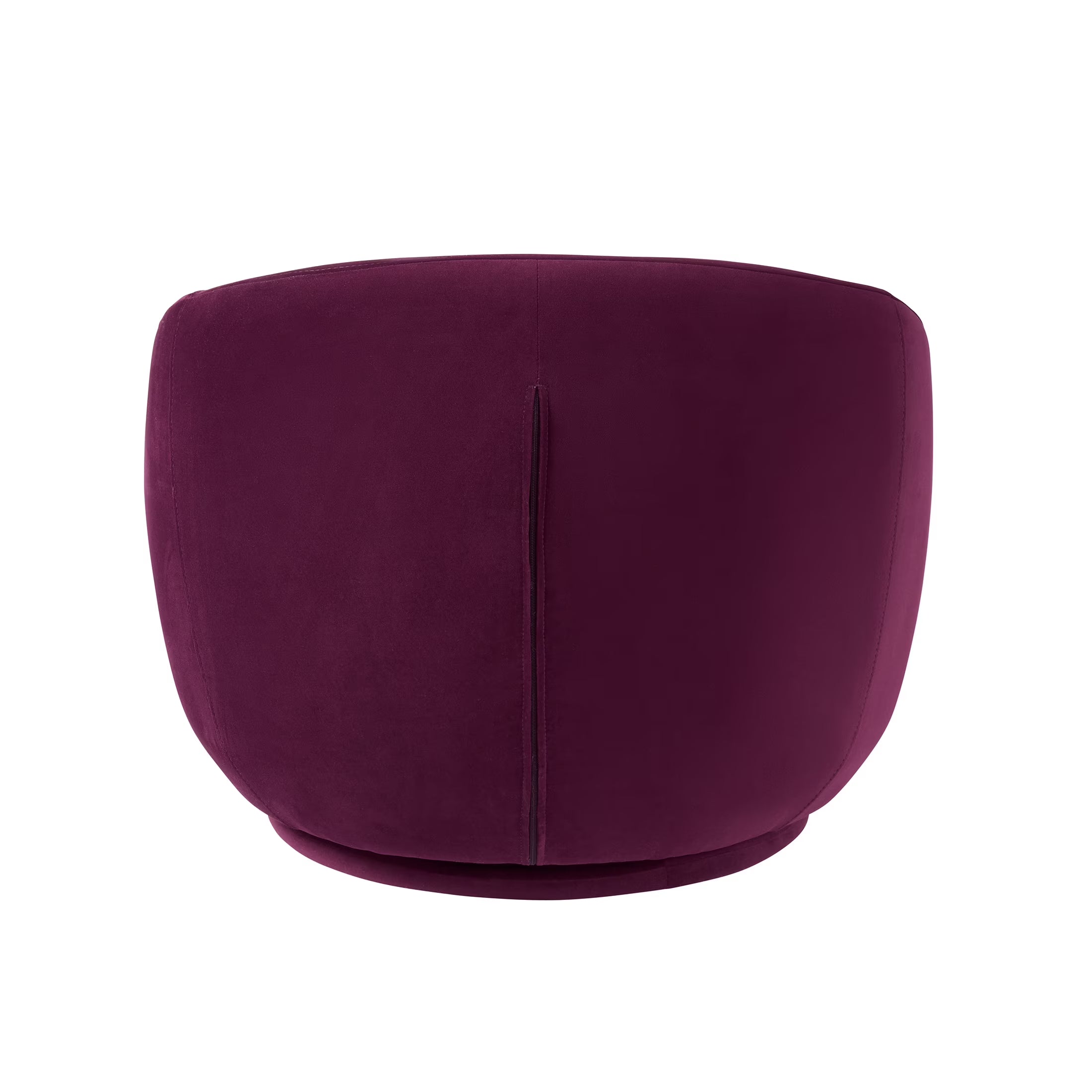 Round Arm Upholstered Accent Chair – Wood Frame, Foam Cushioned