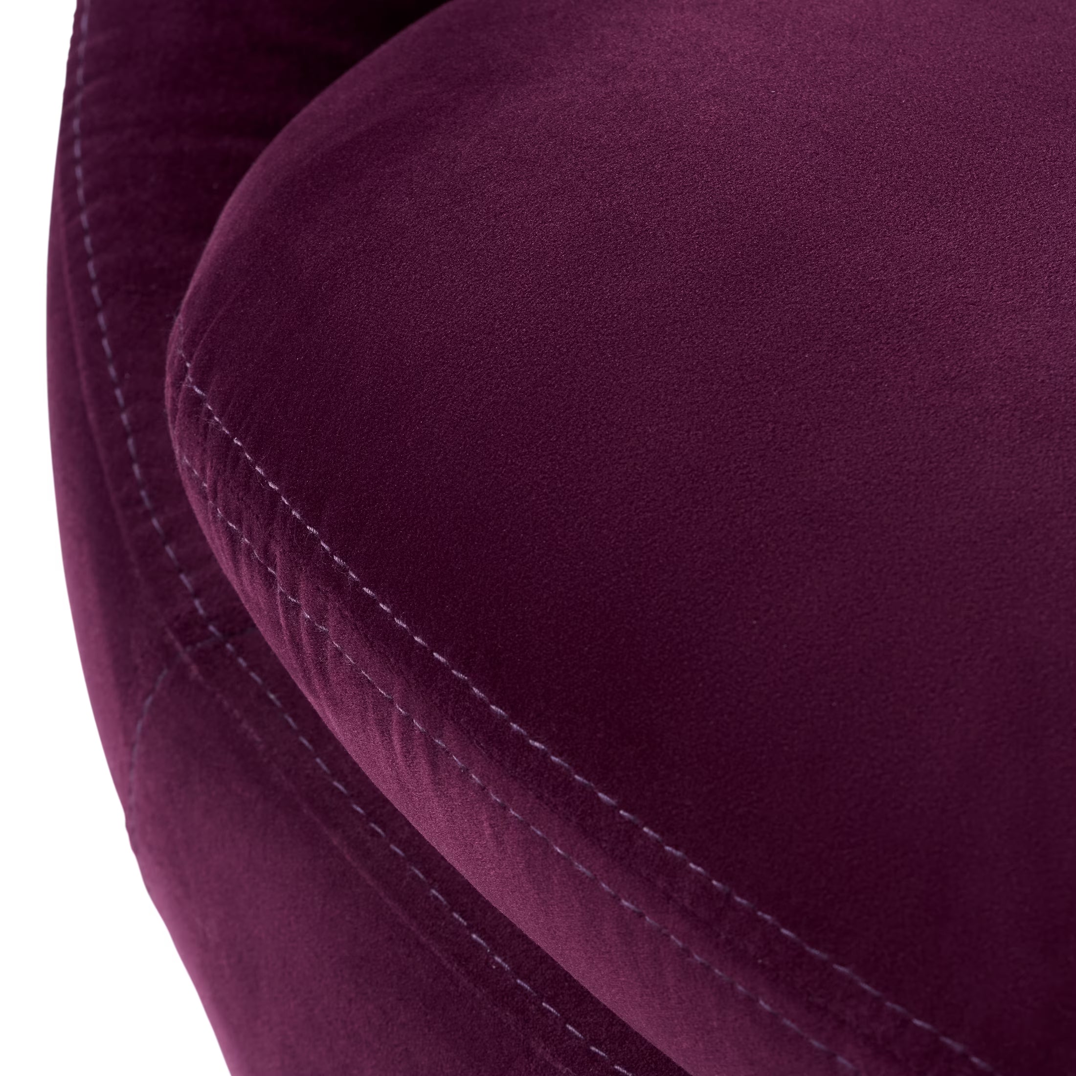 Round Arm Upholstered Accent Chair – Wood Frame, Foam Cushioned