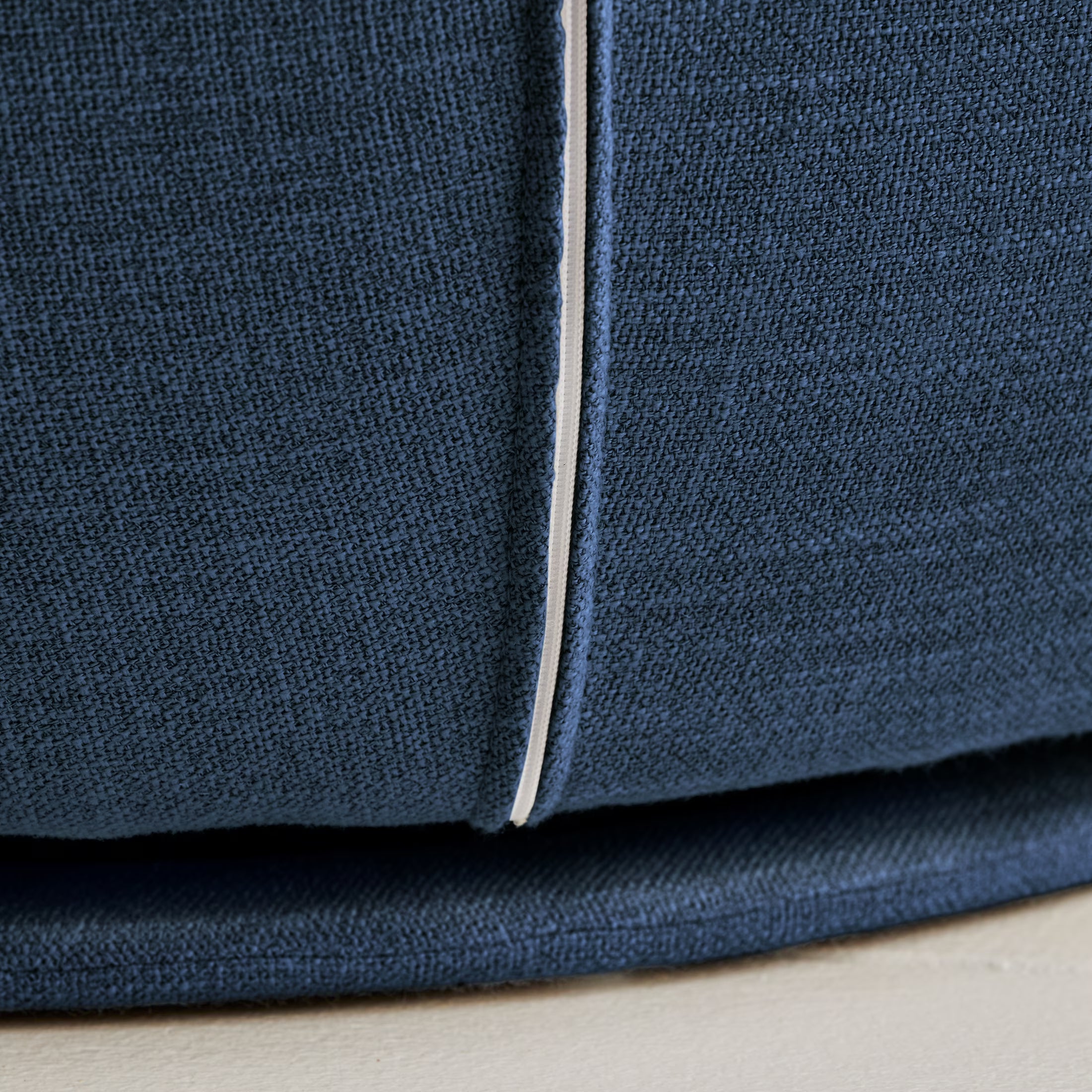 Round Arm Upholstered Accent Chair – Wood Frame, Foam Cushioned