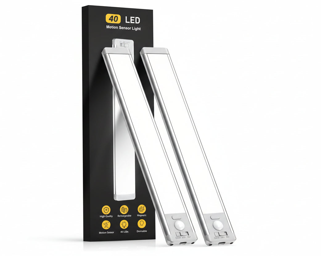 Motion Sensor Under Cabinet Light | Rechargeable Dimmable LED Closet Light